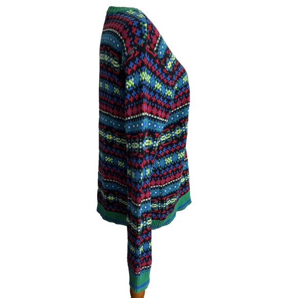 Blizzard Bay Men's Dinosaur Dino T Rex Ugly Christmas Sweater Lights Up Sz L - Picture 4 of 14